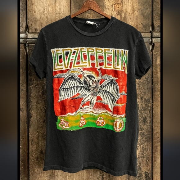 MadeWorn Tops - MADEWORN LED ZEPPELIN FOUR SYMBOLS TEE